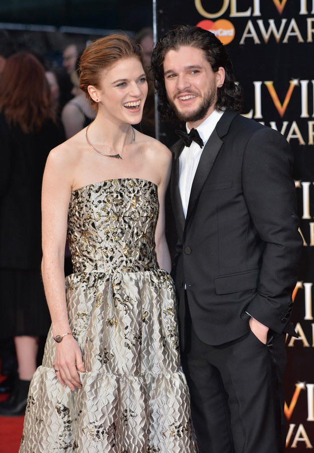 Well, because the Lord of Light is good, they're now dating in real life! And in an interview with Vogue Italia, Kit Harington said some truly adorable things about his relationship with Rose Leslie.